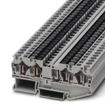 Phoenix Contact ST 4-QUATTRO-U Series Grey Feed Through Terminal Block, 0.08 → 6mm²