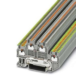 Phoenix Contact PTTB 1.5/S-PE/ L Series Grey Double Level Terminal Block, 0.14 → 1.5mm², Push In Termination
