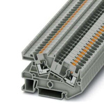 Phoenix Contact PTI 4 Series Grey Feed Through Terminal Block, 0.2 → 6mm², Push In Termination