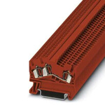 Phoenix Contact 5-TWIN, STS 2 Series Red Feed Through Terminal Block, 0.08 → 4mm², Spring Cage Termination, ATEX