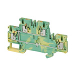 Rockwell Automation 1492-P Series Green/Yellow Feed Through Terminal Block