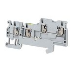 Rockwell Automation 1492-P Series Grey DIN Rail Terminal Block