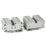 Rockwell Automation 1492 Series Grey DIN Rail Terminal Block, 4mm², Spring Clamp Termination, ATEX, IECEx