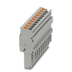 Phoenix Contact 44326, PP-H 2 Series Grey Combi Plug, 4mm², Push In Termination