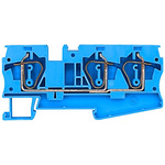 Siemens 8WH2003 Series Blue DIN Rail Terminal Block, 1.5mm², Spring Termination