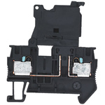 Siemens Black DIN Rail Terminal Block, 4mm², Single-Level, Plug In Termination, Fused