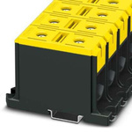 Phoenix Contact UBAL Series Yellow DIN Rail Terminal Block, 150mm², Single-Level, Screw Termination