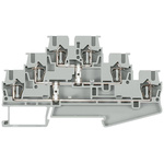 Siemens ALPHA Series Grey DIN Rail Terminal Block, 2.5mm², Triple-Level, Spring Termination