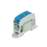 Entrelec 1SNF Series Blue, Grey Terminal Block, 2-Level, Cable Termination