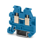 Phoenix Contact Blue Feed Through Terminal Block, 2-Level, Screw Termination