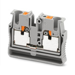 Phoenix Contact Grey Feed Through Terminal Block, 2-Level, Push In Termination