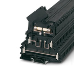 Phoenix Contact UKK 5-HESILA 250(6.3X32) Series Black Modular Terminal Block, 1.5mm², 1-Level, Screw Termination