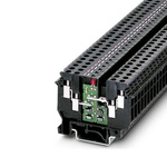 Phoenix Contact UDK 4-ILA 500 Series Black Component Terminal Block, 4mm², 1-Level, Screw Termination