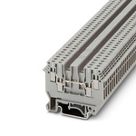 Phoenix Contact UDK 3 Series Grey Feed Through Terminal Block, 2.5mm², 1-Level, Screw Termination