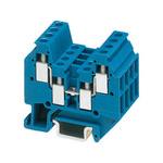 Phoenix Contact MT 1.5-QUATTRO BU Series Blue Terminal Block, 1.5mm², 1-Level, Screw Termination