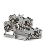 Phoenix Contact STTBS 4-PV Series Grey Double Level Terminal Block, 4mm², Double-Level, Spring Cage Termination