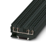 Phoenix Contact ST 2.5-QUATTRO BK Series Black Feed Through Terminal Block, 2.5mm², Spring Cage Termination