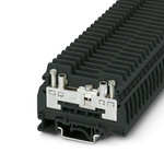 Phoenix Contact URTK/S-IB BK Series Black Disconnect Terminal Block, 6mm², 1-Level, Screw Termination