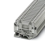 Phoenix Contact UKD 6 Series Grey Feed Through Terminal Block, 6mm², 1-Level, Screw Termination