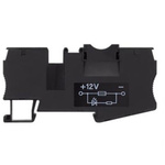 Siemens 8WH Series Black Din Rail Terminal, 4mm², 1-Level, Spring Termination, CSA