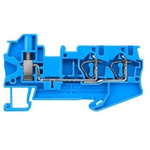 Siemens 8WH Series Blue Din Rail Terminal, 4mm², 1-Level, Spring Termination, CSA