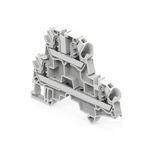 ENTRELEC SNK Series Grey Terminal Block, 4mm², 2-Level, Push In Termination