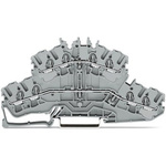 Wago TOPJOB S Series Grey DIN Rail Terminal Block, 2.5mm², 2-Level, Push-In Cage Clamp Termination, ATEX, EAC Ex, IECEx