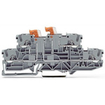 Wago TOPJOB S Series Grey Knife Disconnect Terminal Block, 2.5mm², 2-Level, Push In Termination, ATEX, CSA, IECEx