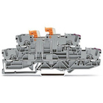 Wago TOPJOB S Series Grey Knife Disconnect Terminal Block, 2.5mm², 2-Level, Push In Termination, ATEX, CSA, IECEx