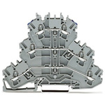 Wago TOPJOB S Series Grey Multi Level Terminal Block, 2.5mm², 3-Level, Push In Termination, ATEX, CSA, IECEx