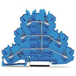 Wago TOPJOB S Series Blue Multi Level Terminal Block, 2.5mm², 3-Level, Push In Termination, ATEX, CSA, IECEx