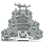 Wago TOPJOB S Series Grey Multi Level Terminal Block, 2.5mm², 3-Level, Push In Termination, ATEX, CSA, IECEx