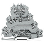 Wago TOPJOB S Series Grey Multi Level Terminal Block, 2.5mm², 4-Level, Push In Termination, ATEX, CSA, IECEx
