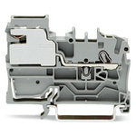 Wago TOPJOB S Series Grey Disconnect Terminal Block, 2.5mm², 1-Level, Push In Termination