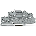 Wago TOPJOB S Series Grey Multi Level Terminal Block, 2.5mm², 3-Level, Push In Termination
