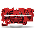 Wago TOPJOB S Series Red DIN Rail Terminal Block, 4mm², 1-Level, Push In Termination, ATEX, CSA, IECEx