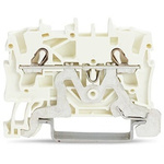 Wago TOPJOB S Series White DIN Rail Terminal Block, 2.5mm², 1-Level, Push-In Cage Clamp Termination, ATEX, EAC Ex, IECEx