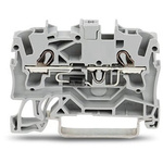 Wago TOPJOB S Series Grey DIN Rail Terminal Block, 2.5mm², 1-Level, Push-In Cage Clamp Termination