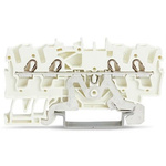 Wago TOPJOB S Series White DIN Rail Terminal Block, 2.5mm², 1-Level, Push In Termination, CSA