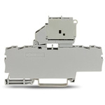 Wago TOPJOB S Series Grey Fuse Terminal Block, 2.5mm², 1-Level, Push In Termination, Fused, ATEX, CSA, IECEx