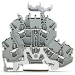 Wago TOPJOB S Series Grey Double Level Terminal Block, 2.5mm², 2-Level, Push In Termination, ATEX, CSA, IECEx