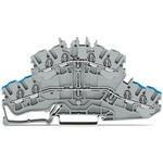 Wago TOPJOB S Series Grey Double Level Terminal Block, 2.5mm², 2-Level, Push In Termination, ATEX, CSA, IECEx