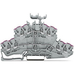 Wago TOPJOB S Series Grey Double Level Terminal Block, 2.5mm², 2-Level, Push In Termination, ATEX, CSA, IECEx