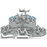 Wago TOPJOB S Series Grey Double Level Terminal Block, 2.5mm², 2-Level, Push In Termination, ATEX, CSA, IECEx