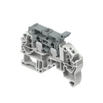 Entrelec 1SNK7084 Series Grey Modular Terminal Block, 0.5 – 6mm², 1-Level, Spring Termination, Fused