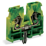 Wago 869 Series Green, Yellow Terminal Block, 2.5mm², 1-Level, Cage Clamp Termination