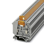 Phoenix Contact UK5-MTK-P/P RD Series Red DIN Rail Terminal Block, Single-Level, Screw Termination