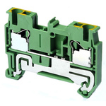 Omron XW5G Series Grey Non-Fused DIN Rail Terminal, 2.5mm², Single-Level, Push In Termination