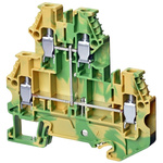 Omron XW5G Series Grey DIN Rail Terminal Block, 4mm², Double-Level, Screw Termination