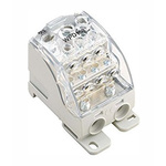 Weidmuller Distribution Block, 9 Way, 16 mm², 25 mm², 35 mm², 120 mm², 250A, 1 kV ac, 1.5 kV dc, 600 V, Grey